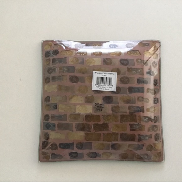 Yankee Candle Mosaic Glass Square Tray - Picture 3 of 3